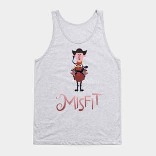 Misfit - Ostrich-Riding Cowboy Tank Top